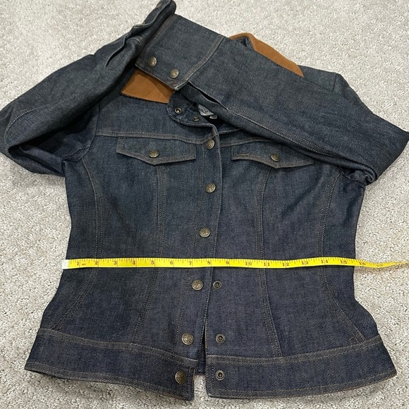 Designer Jean Jacket with Ultra Suede Collar - Picture 6 of 16